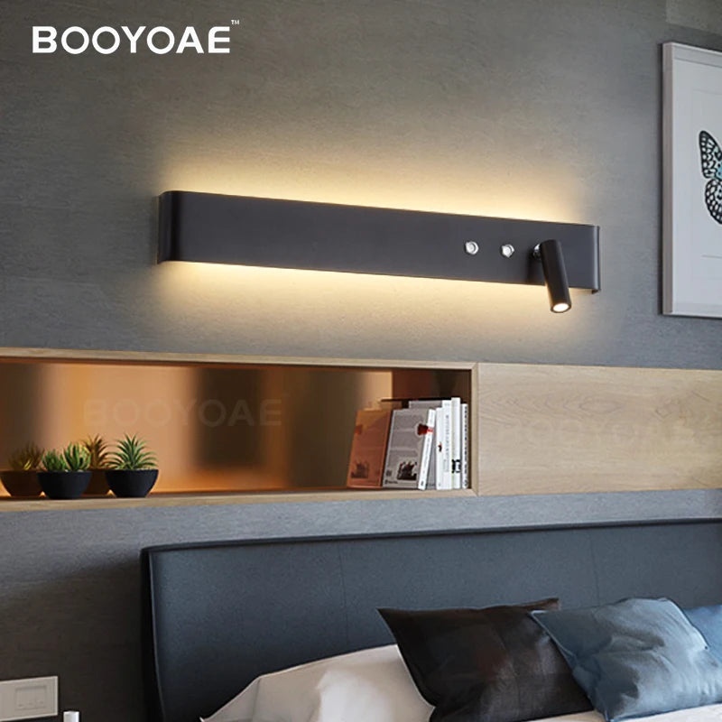Modern LED Wall Lamp with Switch – Adjustable Sconce for Bedroom, Living Room & Hallway