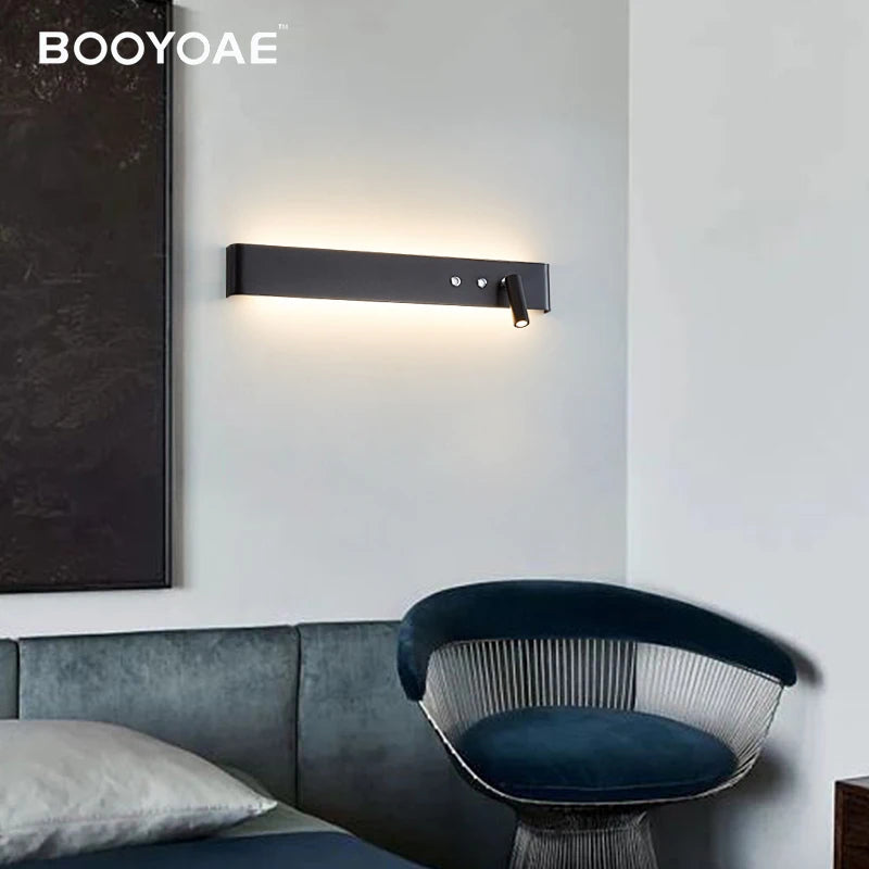 Modern LED Wall Lamp with Switch – Adjustable Sconce for Bedroom, Living Room & Hallway